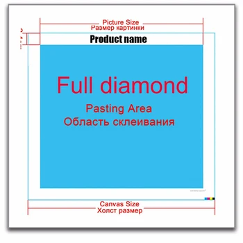 Diamond Tapyba Visą gręžimo kvadratinių/apvalus Visai šeimai Mozaika 