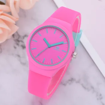 Ponios Kieto Modelio Laikrodis Laikrodis Silikono Dirželis Mados Moterų Laikrodžiai Atsitiktinis