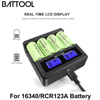2800mah Už CR123A RCR123 ICR16340 Baterija 3.7 V, Li-ion daugkartinio Įkrovimo Baterija Arlo Saugumo Kameros Lazerio Pen Ląstelių
