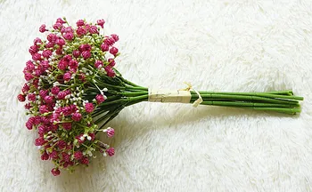 12pcs/plastiko pluoštas Gypsophila dirbtinių gėlių padirbtų augalų, gėlių sienos vestuvių dekoravimas puokštė medžiagos rankiniu namų dekoro