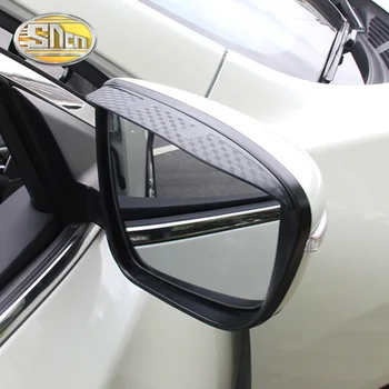 SNCN 2VNT Automobilio galinio vaizdo Veidrodis Antakių Padengti Lietaus nepraleidžiantis Sniego Apsauga Apdailos Reikmenys Nissan Qashqai J11 2016 - 2020 m.