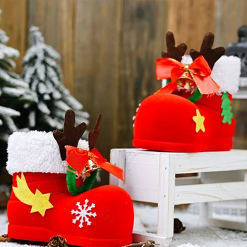 Kalėdų Saldainiai Batai Santa Claus Cukrus, Saldainiai, Dovanos, Batai, Kojinės Dekoratyvinis Saldainiai Dovanų Dėžutėje Namų Puošimas Ornamentais, Kalėdos Apdaila