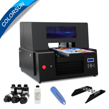Colorsun Automatinė UV spausdintuvas A3+ digital uv led butelį, Spausdintuvas, telefono dėklas stiklo, medienos bortinis UV spausdintuvas spausdinimo galvutė XP600