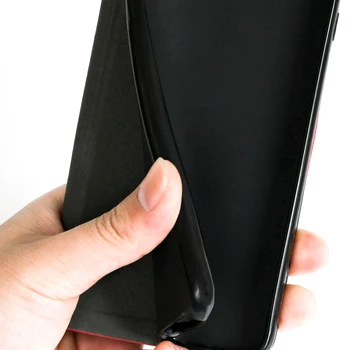 Prabanga PU Odos Atveju Motorola Vienas Makro Flip Case For Motorola Vienas Makro Telefono dėklas Minkštos TPU Silikoninis Galinio Dangtelio