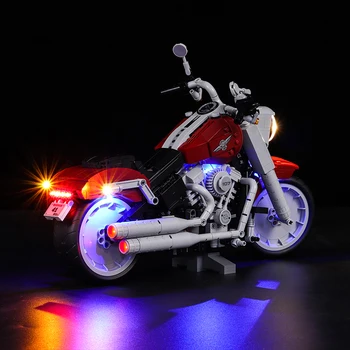Vonado LED Suderinamas su lego 10269 Kūrybos Įvairovė Serijos Harley Motociklo Apšvietimo Grupės Statybinės Plytos Blokuoti Žaislų Rinkinys Dovanų