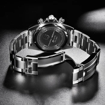 Prabangių Vyrų Žiūrėti 100M Vandeniui Sporto Safyras Žiūrėti Žmogus pagani dizaino Bezel Chronograph Mens Watches VK63 Reloj Hombre 2020 m.