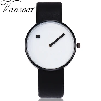 Unisex Kūrybinis Dizainas Taškas ir Linija Veido Kvarciniai Laikrodžiai Prabangių drabužių Moterims Minimalistinio Stiliaus Laikrodžius Montre Femme Karšto