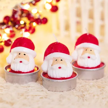 3pcs Mielas Kalėdų Tealight Žvakės Santa Sniego Pušies Kankorėžis Dovanų Dėžutėje Žvakė Namo Kalėdų Atostogų Šalis, Šventės Papuošimai