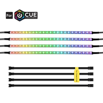 Naudojamos RGB LED Juostelės PC , WS2812b Skaitmeninio Šviesos Juostelės PC Atveju , CORSAIR iCUE 3 pin 5V PRIDĖTI Antraštę apie Plokštę