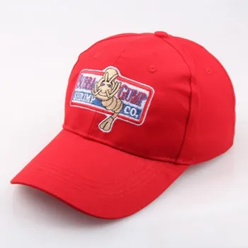 Laiškas Siuvinėjimo BUBBA GUMP Snapback Beisbolo Kepurė Vyrams Reguliuojamas KREVEČIŲ Tėtis Skrybėlę Medvilnės Derliaus Trucker Bžūp Kaulų Juoda Raudona