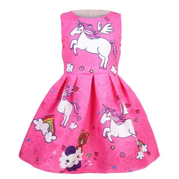 Nauji Kūdikių mergaičių Vasaros vienaragis Princesė suknelė+kojinių, kostiumai, Suknelės, šaliai, Vaikų Drabužiai Mergina Gimimo diena Dress kalėdų