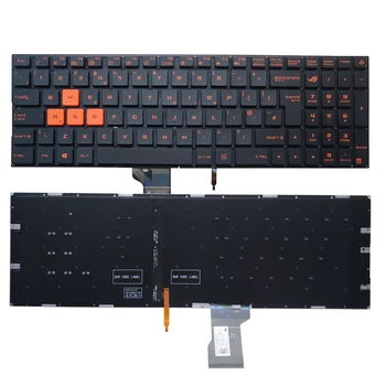 OVY LA TR UK nešiojamojo kompiuterio klaviatūros ASUS GL502 GL502V GL502VT GL502VS GL502VM GL502VY su Apšvietimu, 0KNB0-662PLA00 0KN0-TD1LA13
