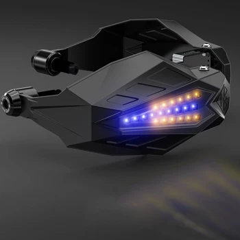 Motorycle Handguard Rankų apsaugą LED Dienos Veikia Šviesos Posūkio Signalo Lemputė Motociklo rankena Raštas prekinis, galinis stiklo ATV