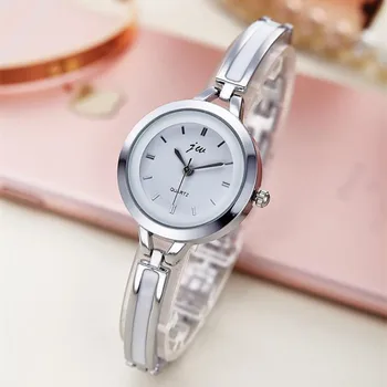 TIke Toker Elegantiškas Lady Laikrodžiai, Nerūdijančio Ponios Suknelė Žiūrėti Femme Apyrankę Stiliaus Kvarcinis Laikrodis Laikrodis