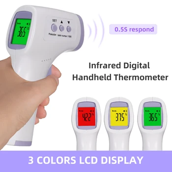 Skaitmeninis LCD Infraraudonųjų spindulių Termometras Ne-Kreipkitės Kaktos Kūdikių Suaugusiųjų Temperatūra Ginklą