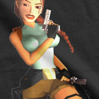 Derliaus Tomb Raider Lara Croft Adventer Žaidimas Marškinėliai Vyrams Įgulos Kaklo Medvilnės T Marškinėliai trumpomis Rankovėmis Tees Unikalus Drabužius