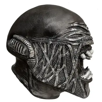 Naujas prabangus Latekso Kaukė Predator Iron Mask Cosplay Šalmas Helovinas Kostiumas Prop