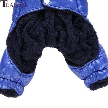 Naujai Dizainas 3Color Mėlyna Šuo Jumpsuits Žiemą Šiltas Vilnos Pet Hoodie sportiniai Kostiumai Vėjo Naminių Šunų Kailis Mažų Šunų 81107