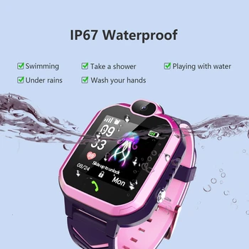 2G SIM Kortelės Smart Žiūrėti Vandeniui Vaikai SOS Antil-prarado Baby Smart watch Laikrodis Skambinkite Vietą Tracker