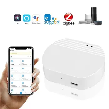 ZigBee Alexa Smart Home EWelink Temperatūros Ir Drėgmės Jutiklių Su LED Ekranas, Veikia Su Namų Asistentas Ir EWelink Zigbee Hub