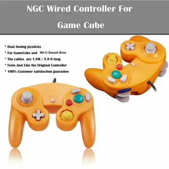 Laidinio Gamepad Už Nintend NGC GC Už Gamecube Valdytojas, Wiiu, Wii Gamecube Už Kreiptuką Joypad Gamepad Accessory
