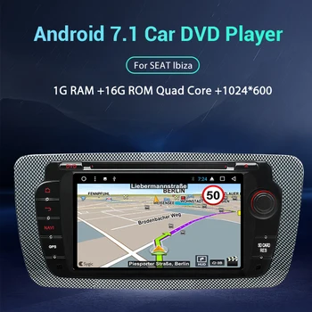 LDZDSEE Android 8.0 Automobilių DVD Radijo Seat Ibiza 6j 2009 m. 2010 m. 2012 m. 2013 m GPS 2 Din Ekrano radijo Garso Multimedia Player