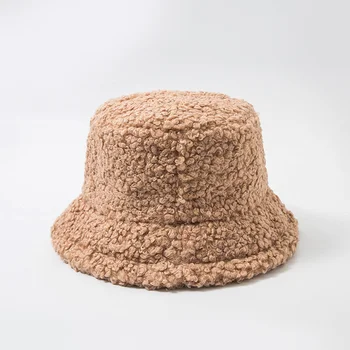 2021 Ėriukų Dirbtiniais Kailiais Kibiro Kepurę Sutirštės Šiltas Žiemą, Skrybėlės Moterims Aksomo Bžūp Lady Bob Panama