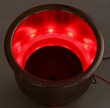 4PC Nerūdijančio Plieno Puodelis Gėrimo Butelio Laikiklį Atramos 14 LED Nuotolinio RGB Šviesos Jūrų Laivu RV Butelis H